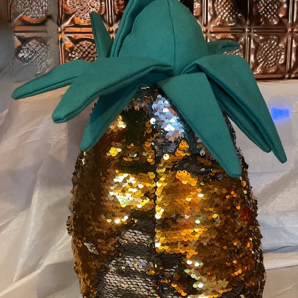 CHRISTMAS PINEAPPLE  SHINY  TWO   DECORATIONS - Picture 8 of 8